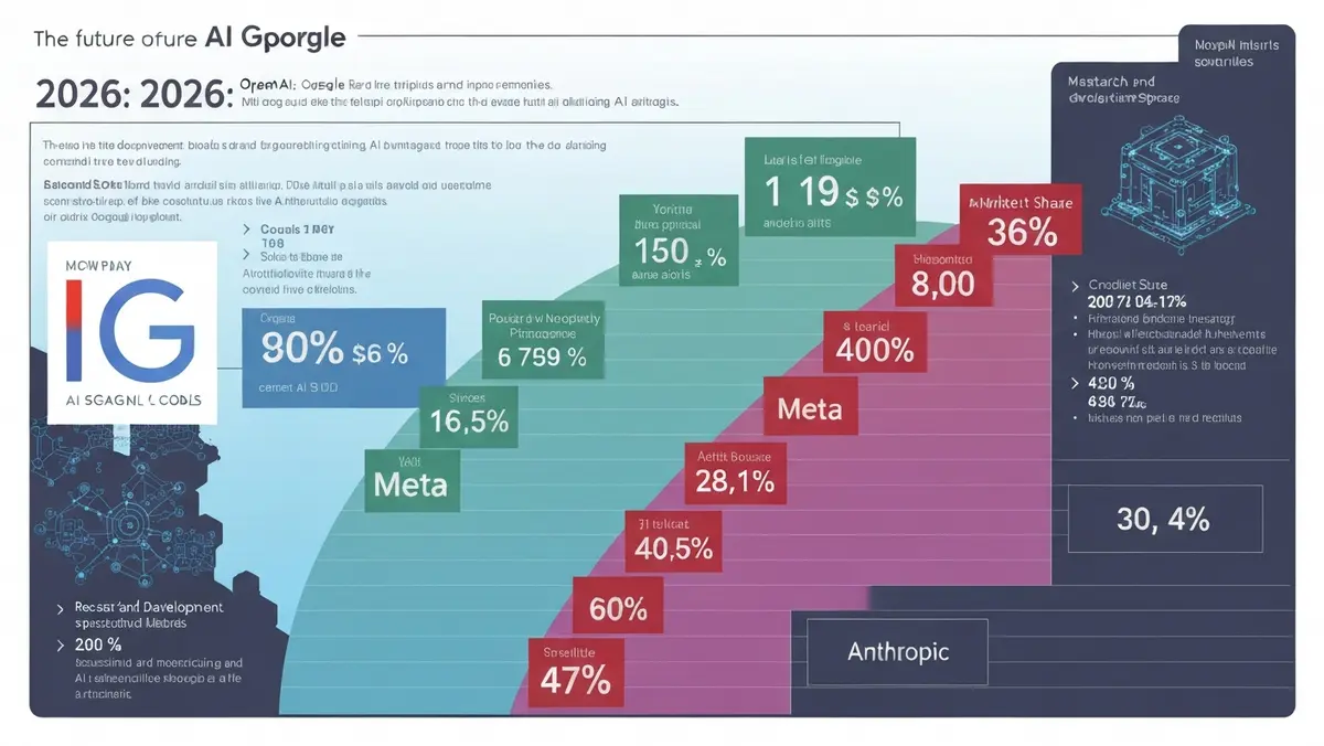 2026년 주요 AI 기업 OpenAI Google Anthropic Meta 경쟁 구도